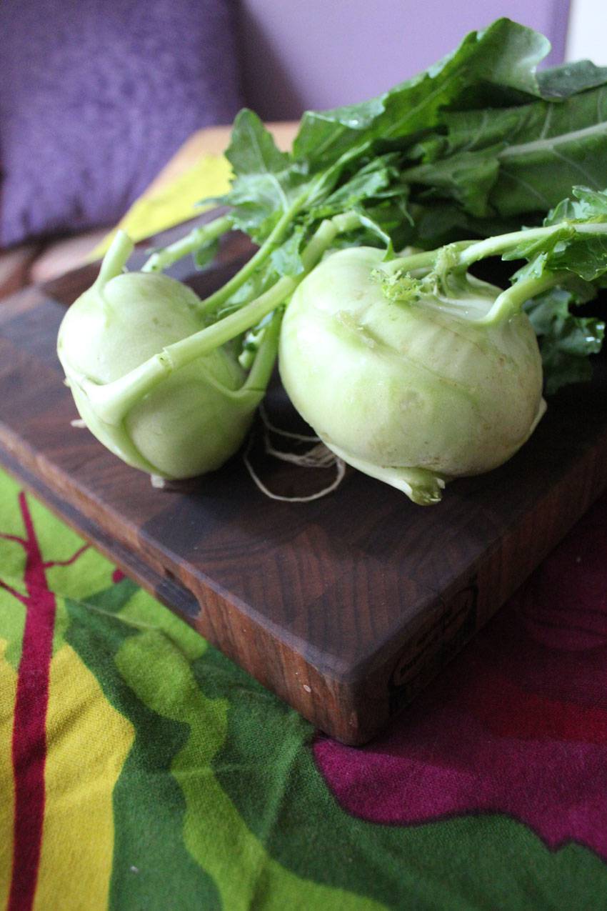 Kohlrabi and Apple Salad with Manchego and Walnuts // Runaway Apricot