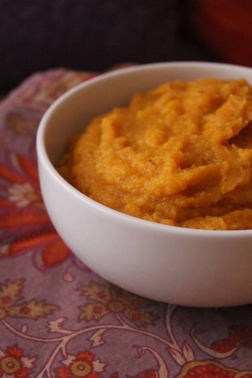 Butternut Squash and Apple Puree // Runaway Apricot