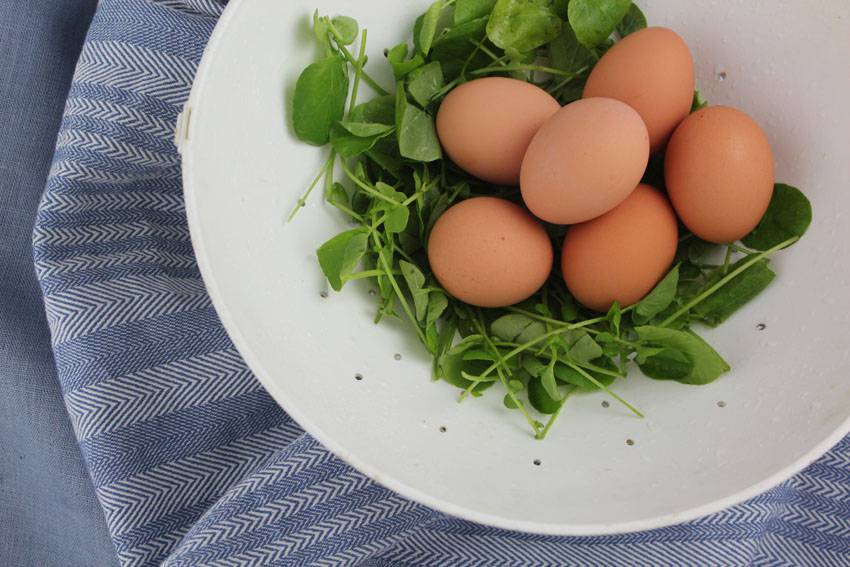 #2Ways2Percent - Baked Eggs with Watercress | Runaway Apricot