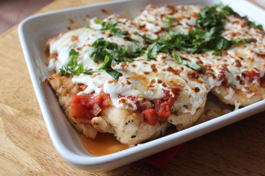 Chicken with Tomato and Mozzarella | Runaway Apricot