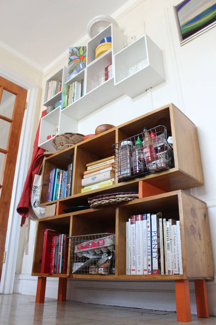 A Diy Home For My Cookbooks Runaway Apricot