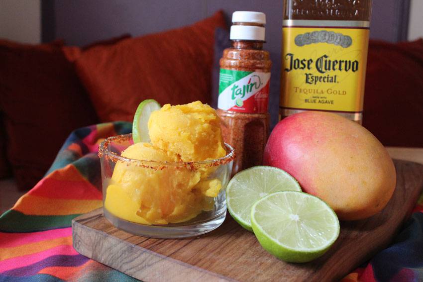 Mango Margarita Sorbet | Runaway Apricot