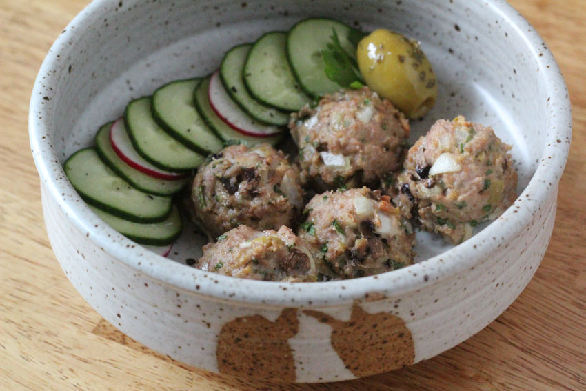 Turkey-Mushroom Meatballs with Olives | Runaway Apricot