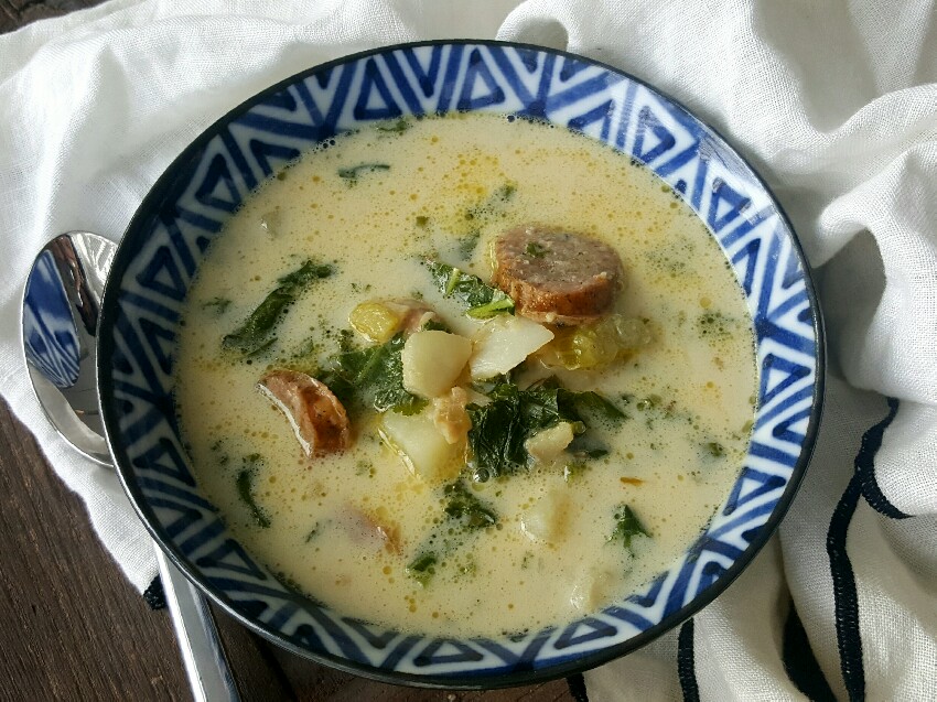 Cod and Andouille Stew with Kale and Potatoes