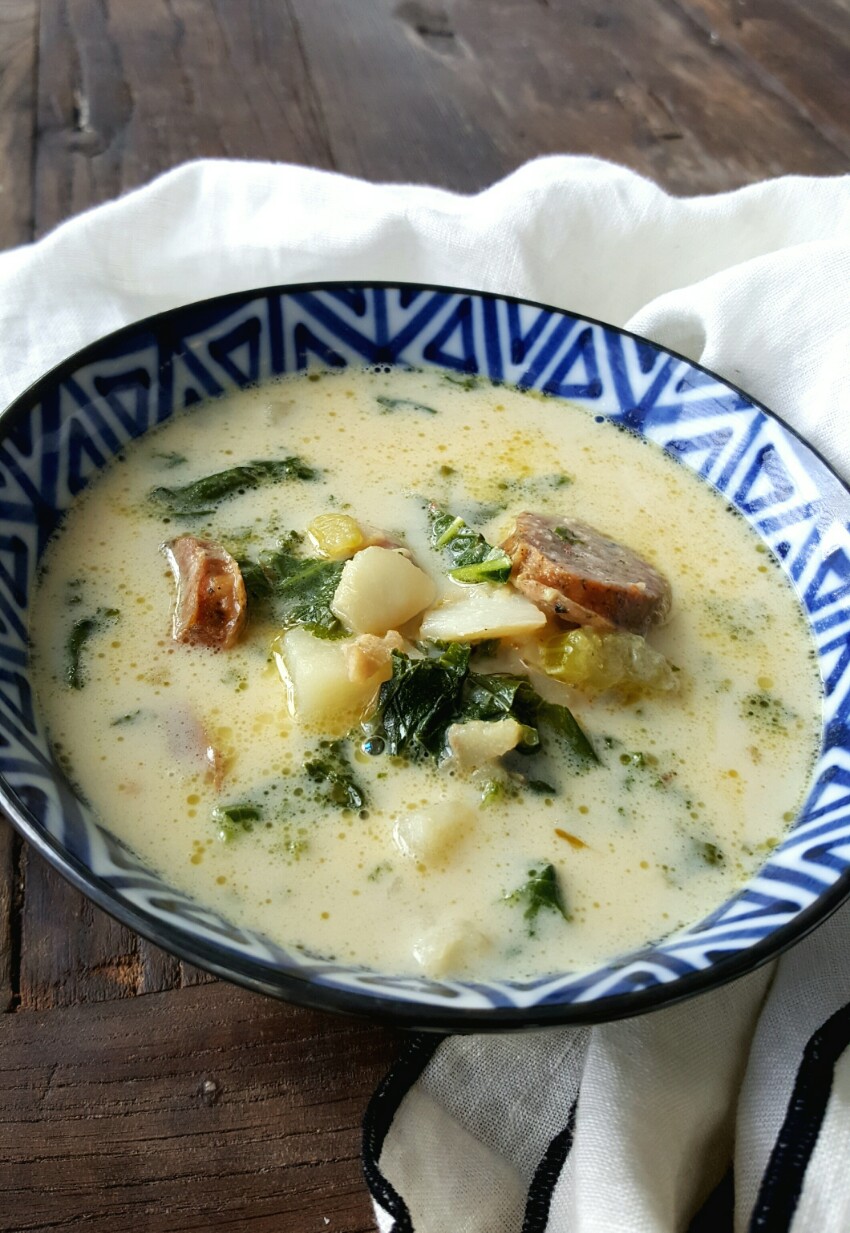 Cod and Andouille Stew with Kale and Potatoes