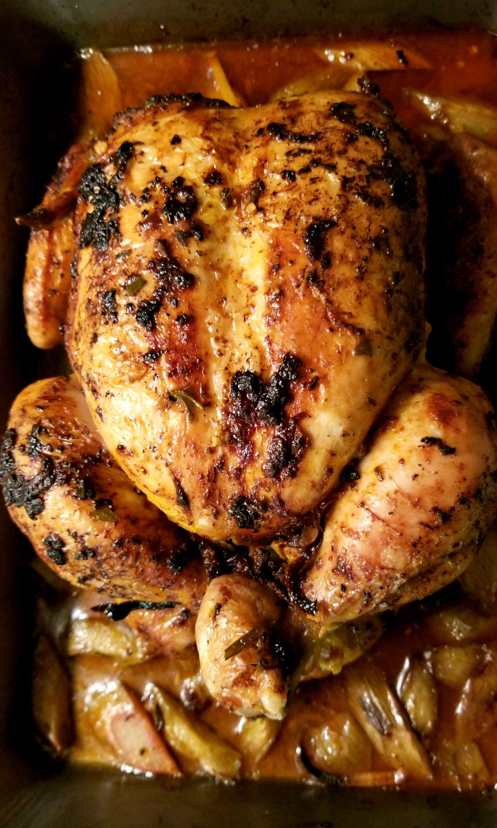 Chili-Rhubarb Roast Chicken, Runaway Apricot