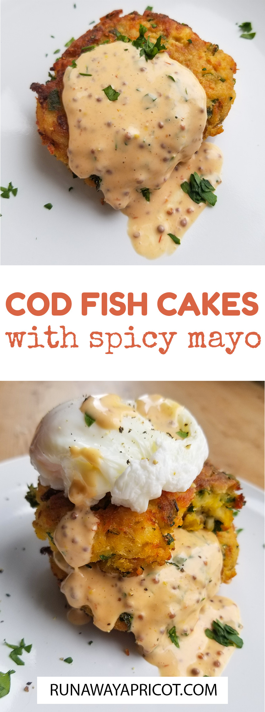 Cod Fish Cakes with Spicy Mayo