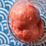 Roasted Strawberry-Rhubarb Sorbet