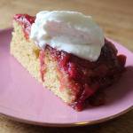 Wake and Bake this Easter: Rhubarb Upside Down Cornbread