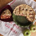 Gingered Apple and Rhubarb Pie