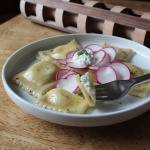 Pasta Party! Ricotta-Goat Cheese Ravioli with Radishes