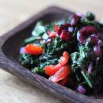 Sauteed Kale with Cherries