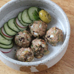 Turkey-Mushroom Meatballs with Green Olives