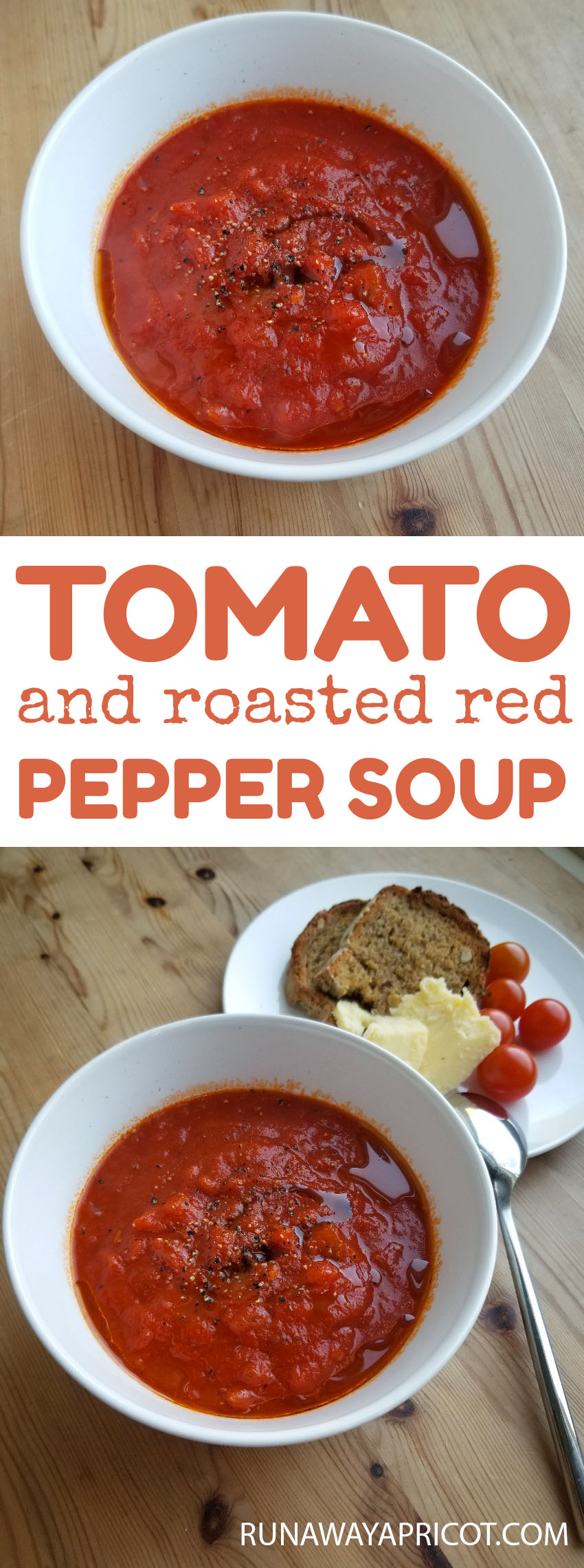 Tomato and Roasted Red Pepper Soup | Runaway Apricot